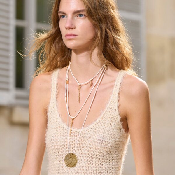 Nur Knit Tank Top in Off White Silk Cashmere