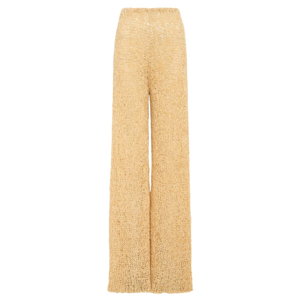 Gabriela Hearst Oriel Knit Pant in Hay Silk Cashmere Linen