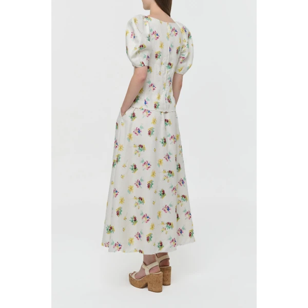 Ivory Multi skirt