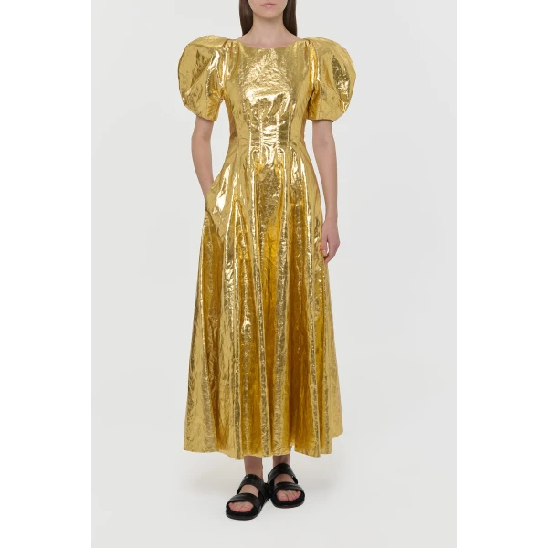 Gold dress