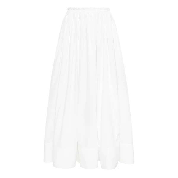 Gabriela Hearst Shiva Maxi Skirt in White Sea Island Cotton, view 6