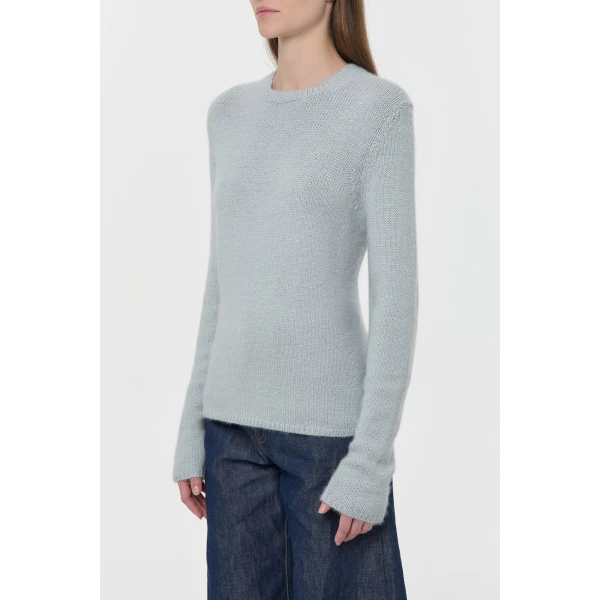 Titus Knit Sweater in Light Blue Cashmere