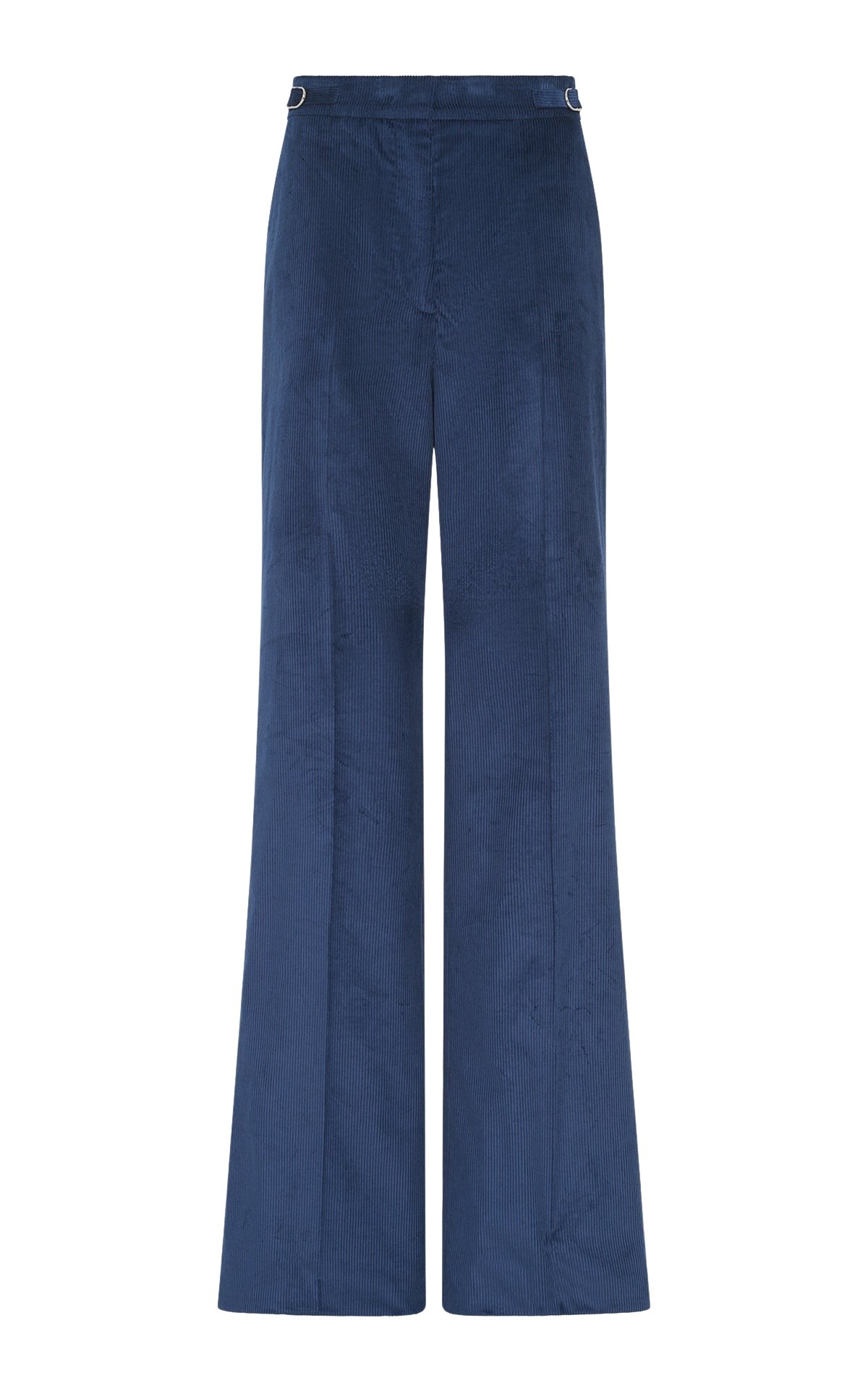 Gabriela Hearst Vesta Flare Pant in Electric Navy Sea Island Cotton Corduroy
