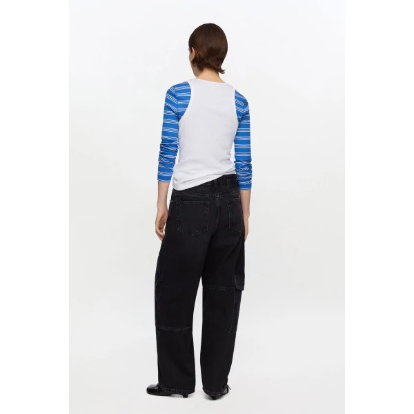 Audri Jeans in Black Rigid Denim
