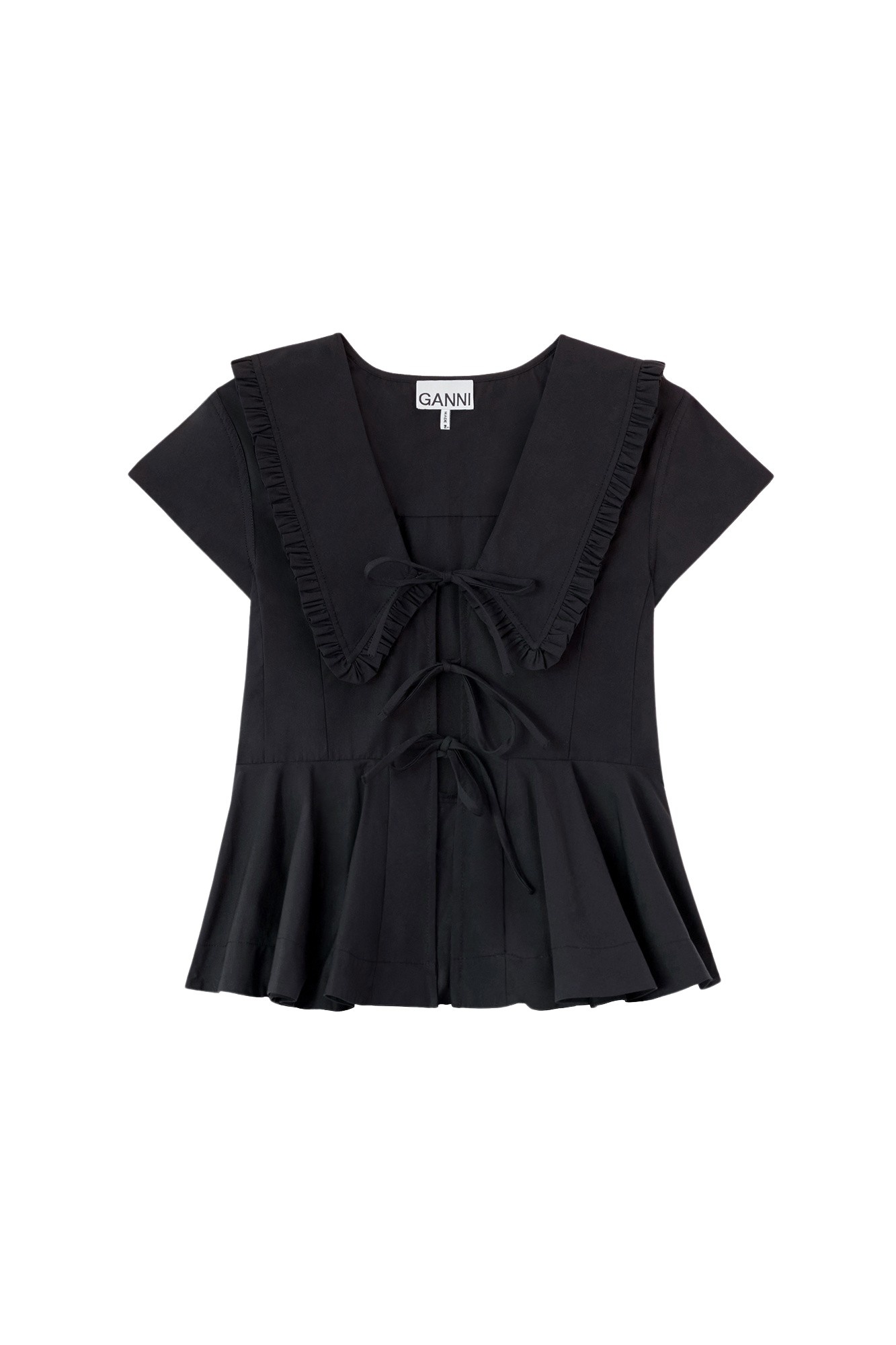 Ganni Blouse in Cotton Poplin