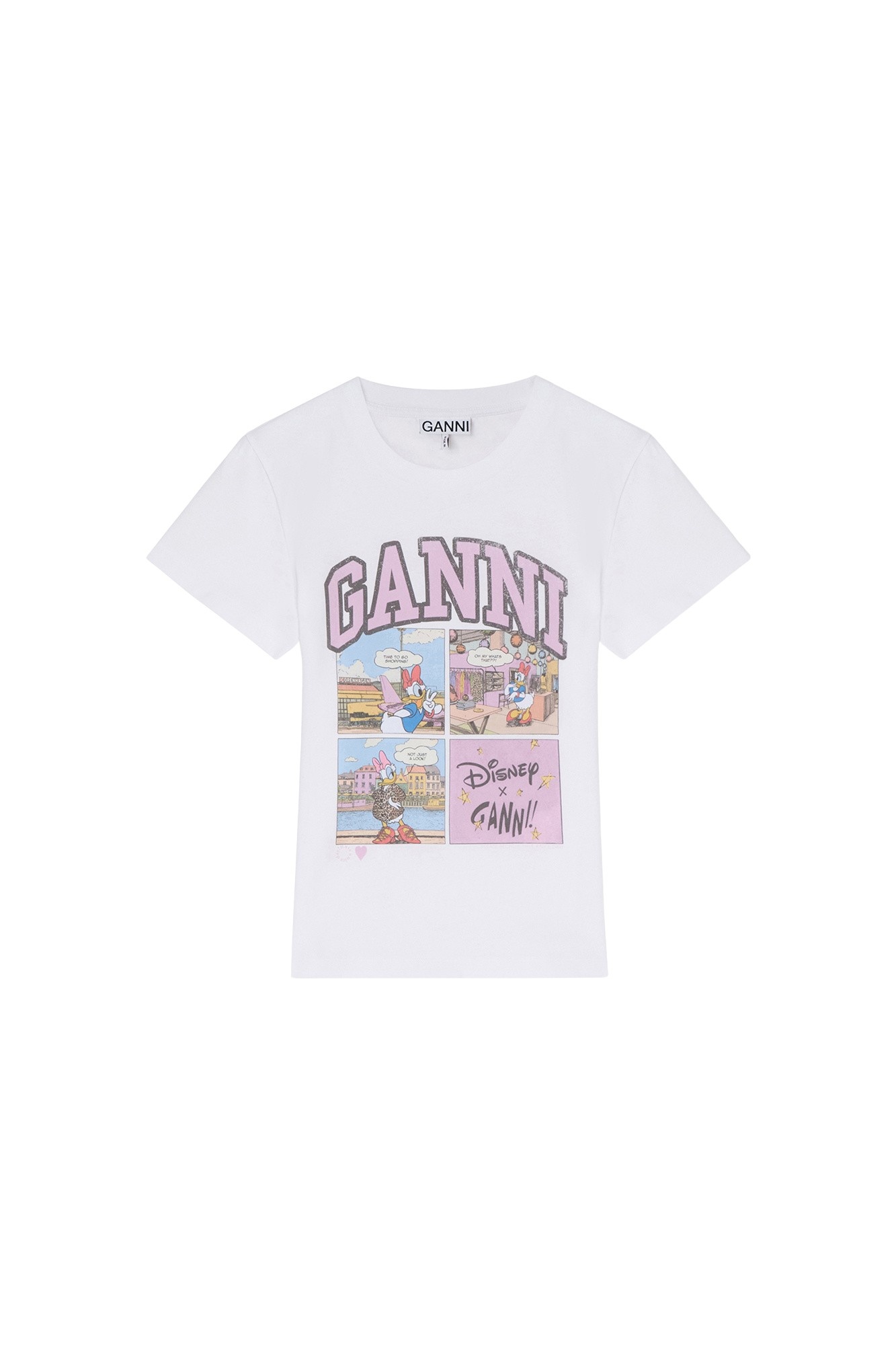 Ganni Daisy Duck Baby Fit T-shirt Top