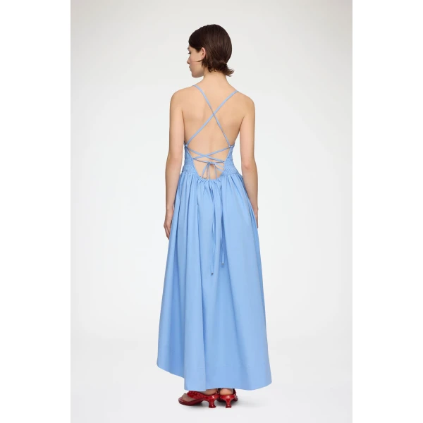 Dress in Blue Poplin