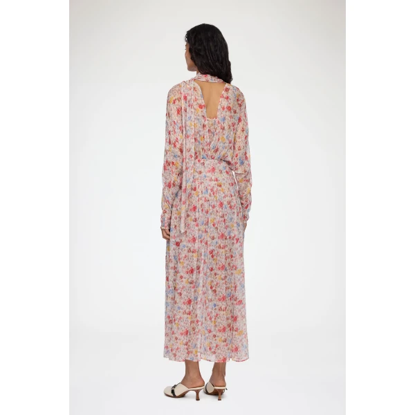 Dress in Floral Silk