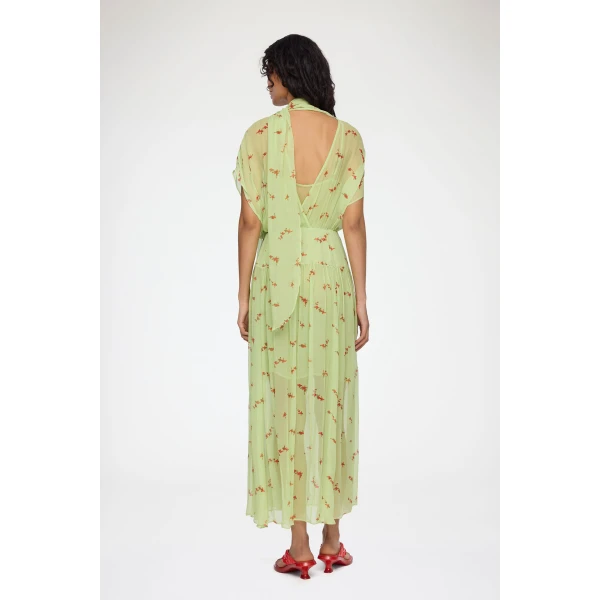 Dress in Green Silk