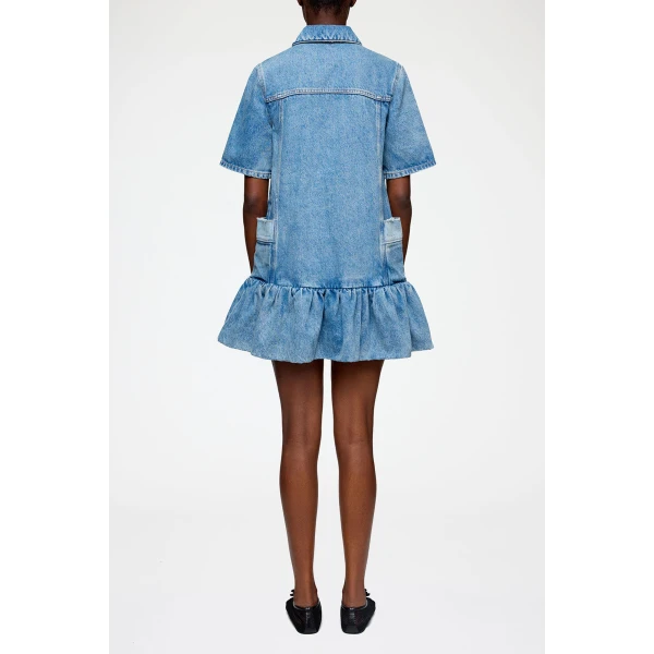 Dress in Patchwork Denim