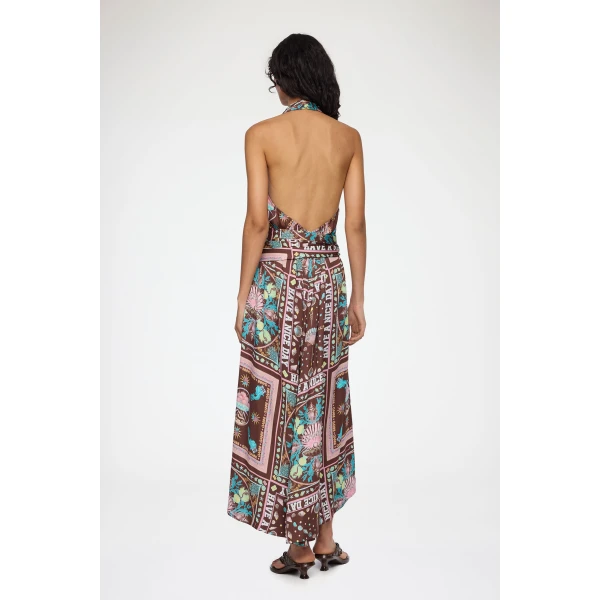 Dress in Printed Twill