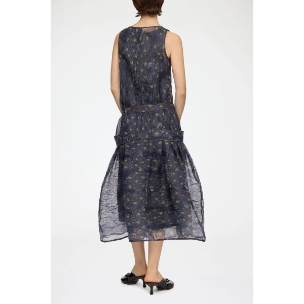 Dress in Shibori Organza