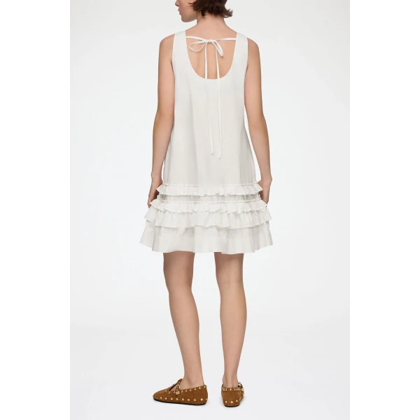 Dress in White Cotton