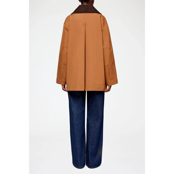 Jacket in Brown Twill