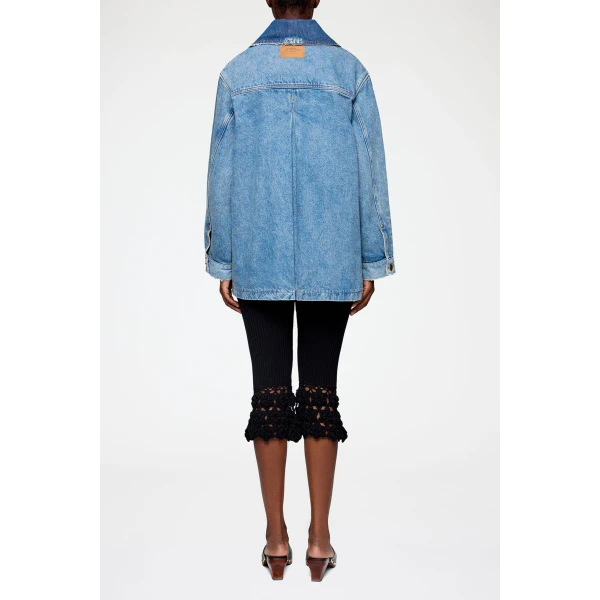Jacket in Patchwork Denim