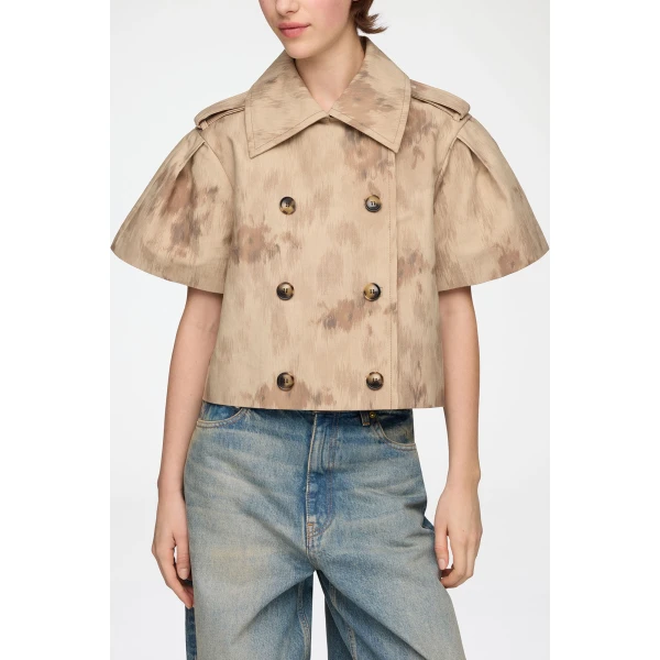 Jacket in Printed Cotton