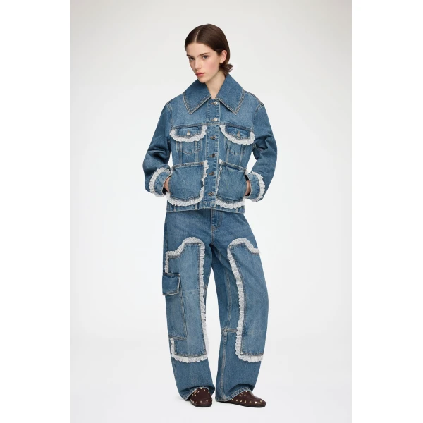 Jacket in Rigid Denim