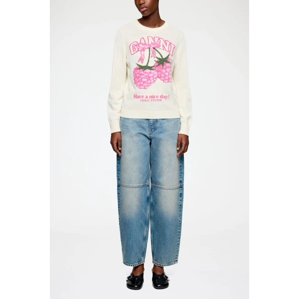 Jumper in Graphic Wool