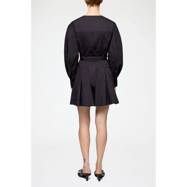 Shirt Dress in Stretch Cotton