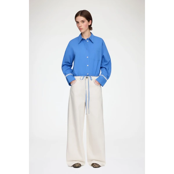 Shirt in Blue Cotton