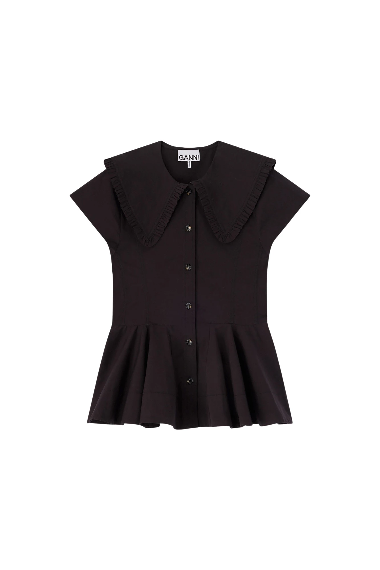 Ganni-Short-Cotton-Ruffle-Shirt82982_nobg Ganni