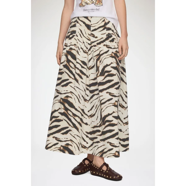 Skirt in Zebra Cotton