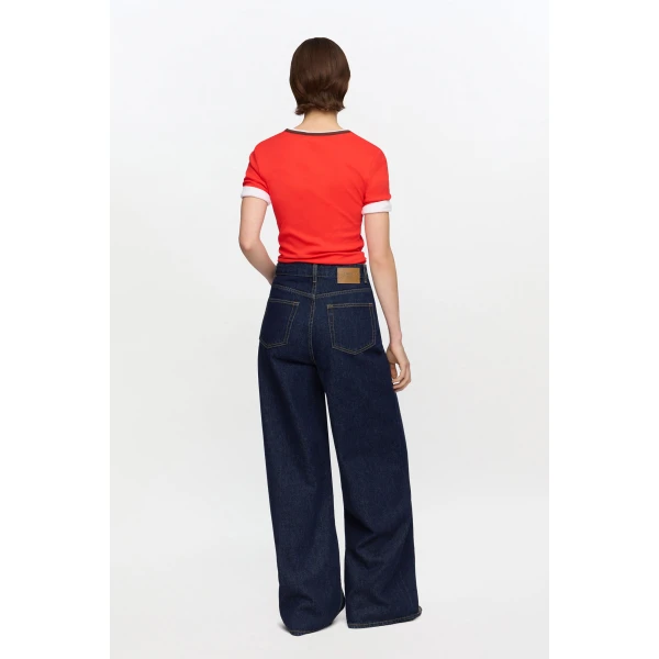 T-shirt in Cotton Rib