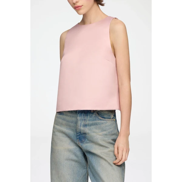 Top in Pink Satin