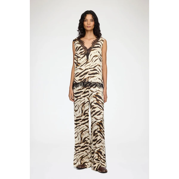 Top in Printed Satin