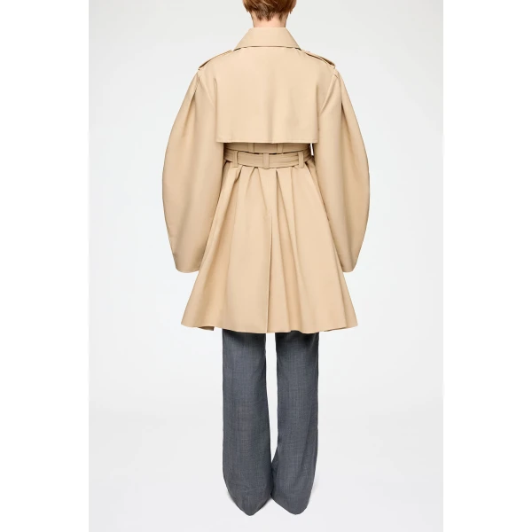 Trench Coat in Double Cotton