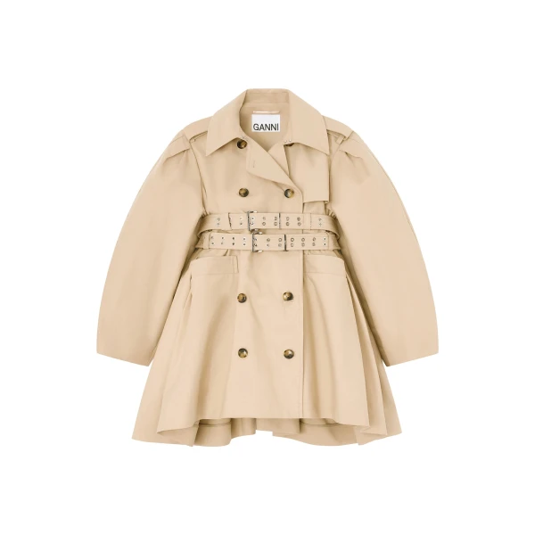 Trench Coat in Double Cotton