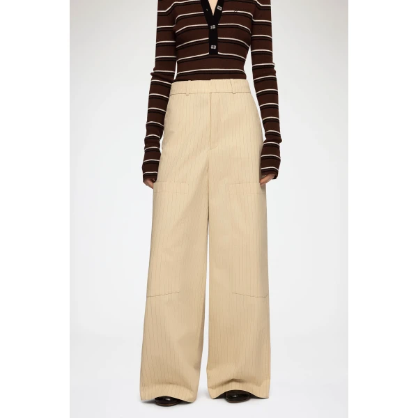 Trousers in Beige Suiting