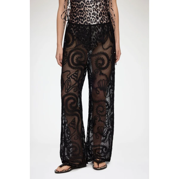 Trousers in Black Net