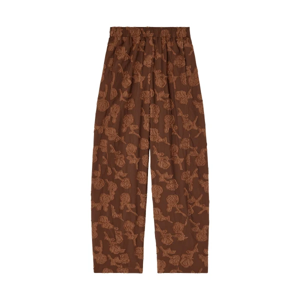 Trousers in Brown Fil Coupe