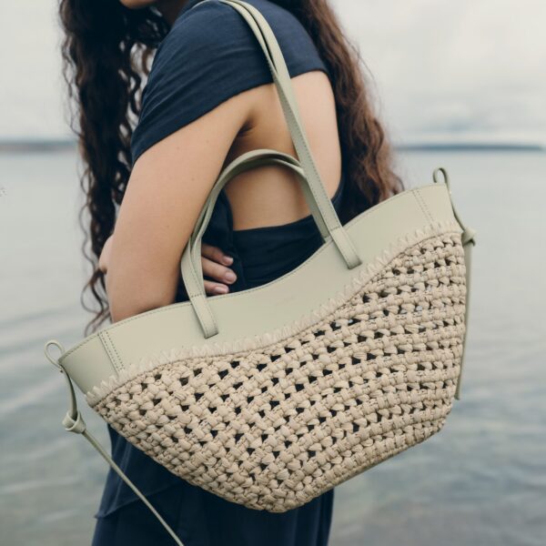 Polène Cyme Mini in Laurel Cyme Mini in Laurel - Mini Bags - Parisian Luxury Leather Bag at Coveti