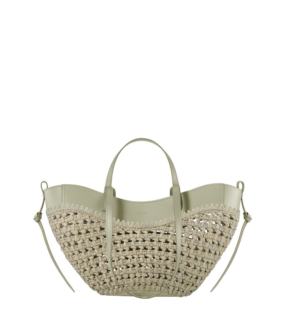 Polène Cyme Mini in Laurel Cyme Mini in Laurel - Mini Bags - Parisian Luxury Leather Bag at Coveti