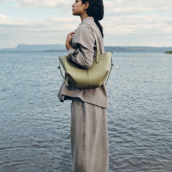 Polène Cyme Mini in Linden Cyme Mini in Linden - Mini Bags - Parisian Luxury Leather Bag at Coveti