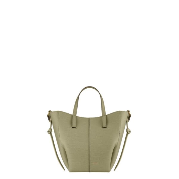 Polène Cyme Tote Nano in Linden Cyme Tote Nano in Linden - Mini Bags - Parisian Luxury Leather Bag at Coveti