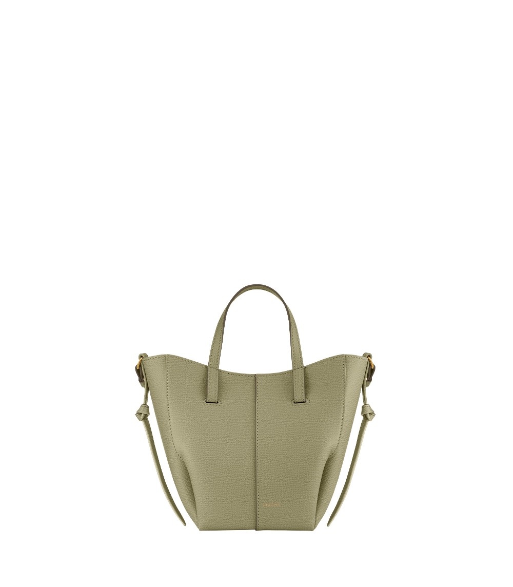 Polène Cyme Tote Nano in Linden Cyme Tote Nano in Linden - Mini Bags - Parisian Luxury Leather Bag at Coveti