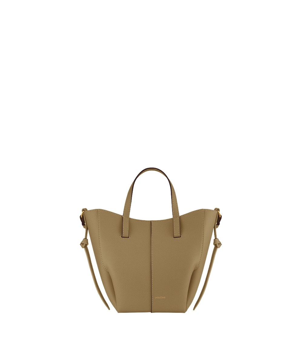 Polène Cyme Tote Nano in Smoky Olive Cyme Tote Nano in Smoky Olive - Mini Bags - Parisian Luxury Leather Bag at Coveti