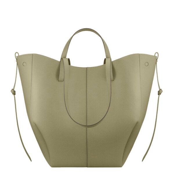 Polène Cyme Tote in Linden Cyme Tote in Linden - Totes & Top-Handle Bags - Parisian Luxury Leather Bag at Coveti