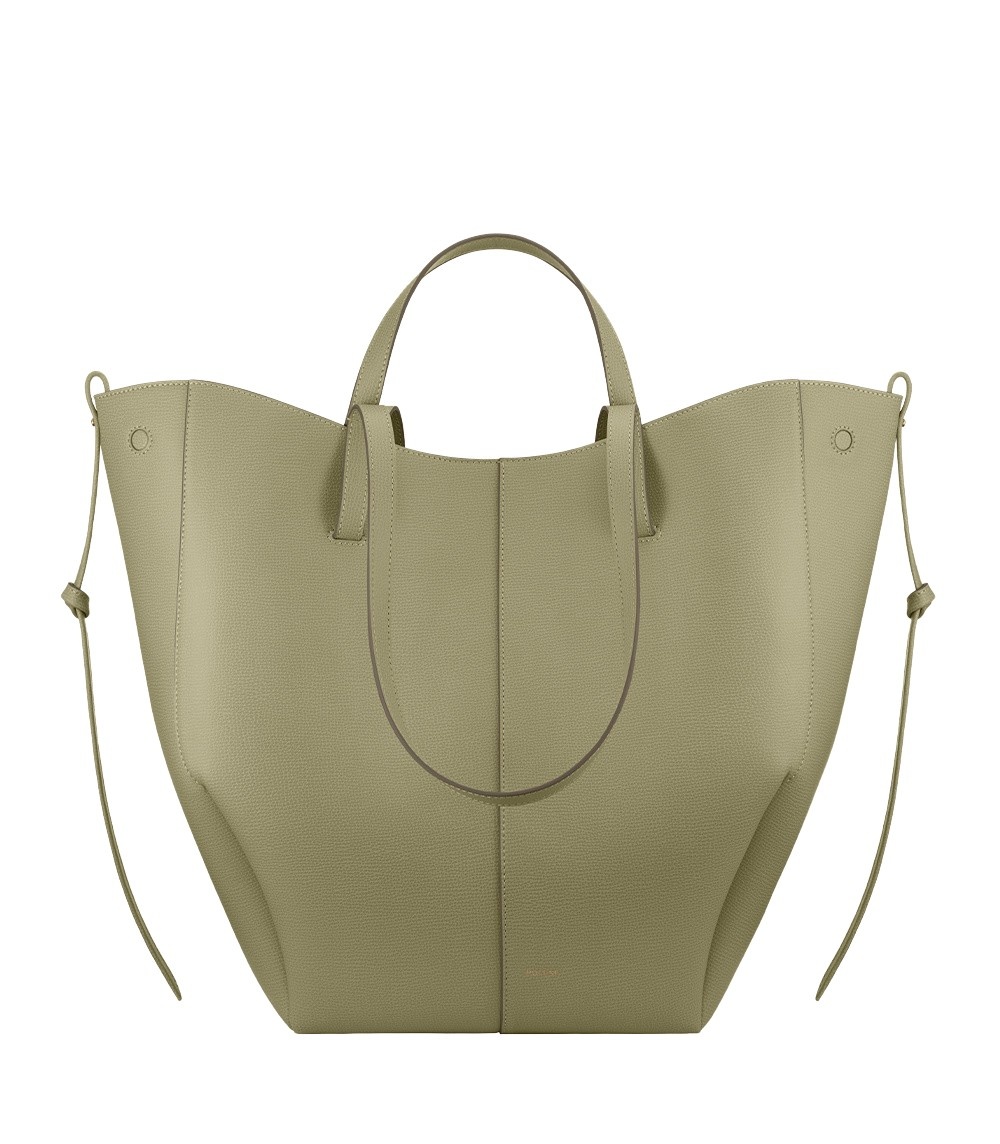 Polène Cyme Tote in Linden Cyme Tote in Linden - Totes & Top-Handle Bags - Parisian Luxury Leather Bag at Coveti