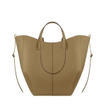 Polène Cyme Tote in Smoky Olive Cyme Tote in Smoky Olive - Totes & Top-Handle Bags - Parisian Luxury Leather Bag at Coveti