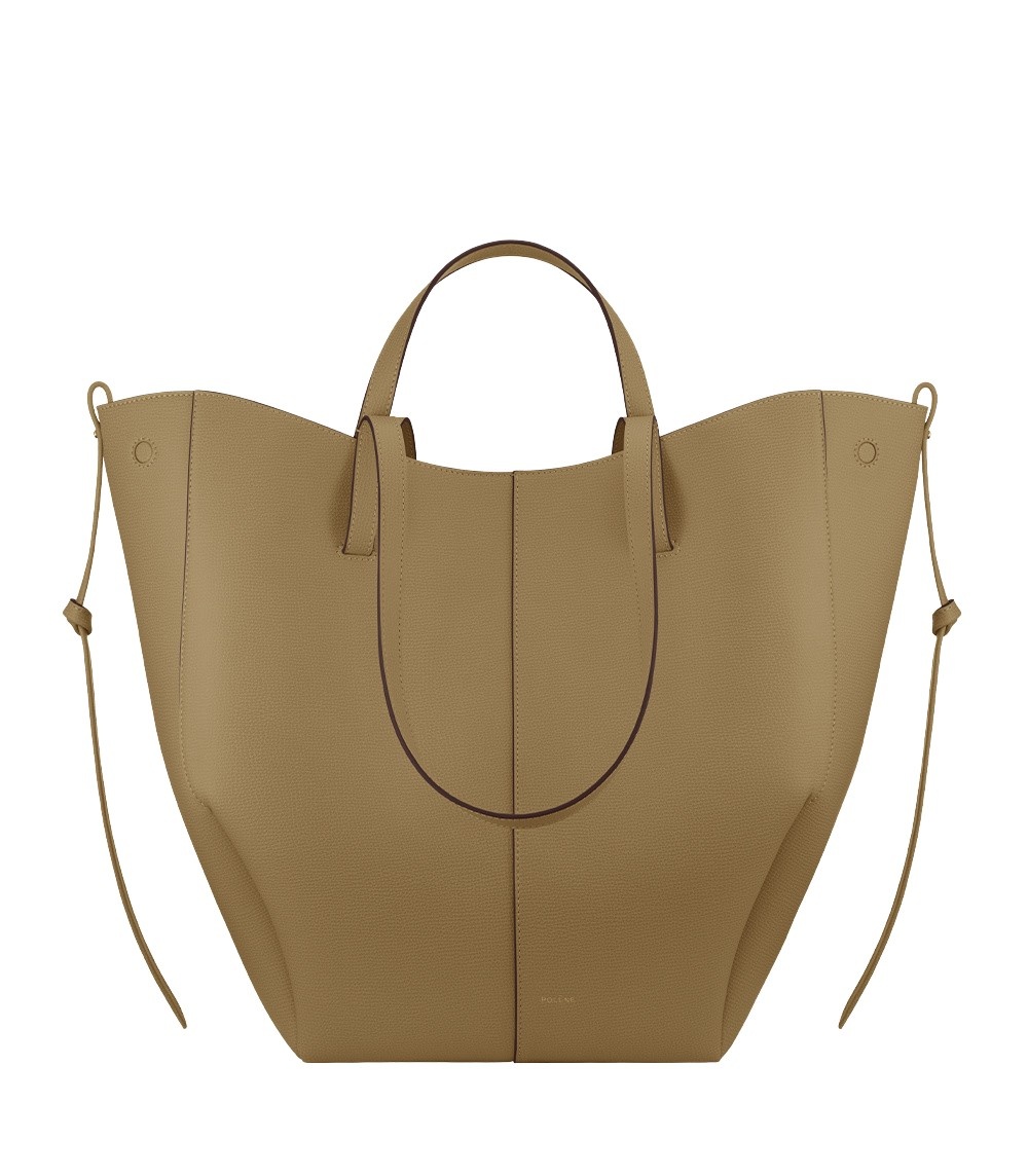 Polène Cyme Tote in Smoky Olive Cyme Tote in Smoky Olive - Totes & Top-Handle Bags - Parisian Luxury Leather Bag at Coveti