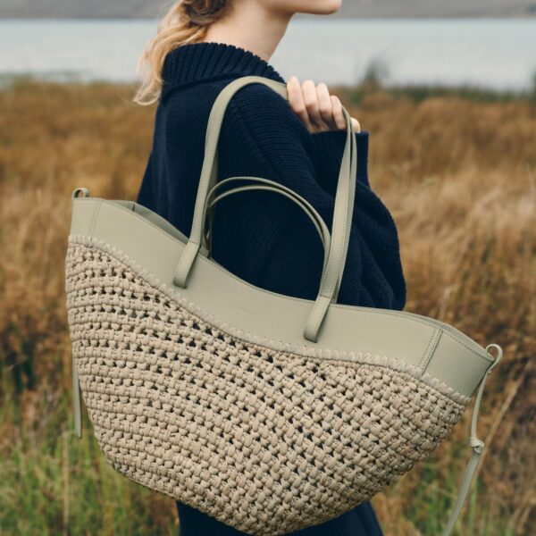 Polène Cyme in Laurel Cyme in Laurel - Totes & Top-Handle Bags - Parisian Luxury Leather Bag at Coveti