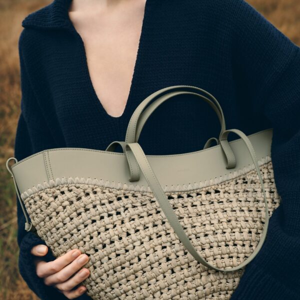 Polène Cyme in Laurel Cyme in Laurel - Totes & Top-Handle Bags - Parisian Luxury Leather Bag at Coveti