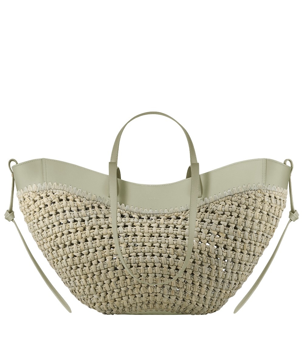 Polène Cyme in Laurel Cyme in Laurel - Totes & Top-Handle Bags - Parisian Luxury Leather Bag at Coveti