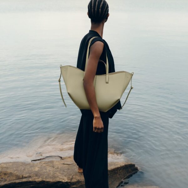 Polène Cyme in Linden Cyme in Linden - Totes & Top-Handle Bags - Parisian Luxury Leather Bag at Coveti
