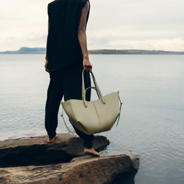 Polène Cyme in Linden Cyme in Linden - Totes & Top-Handle Bags - Parisian Luxury Leather Bag at Coveti