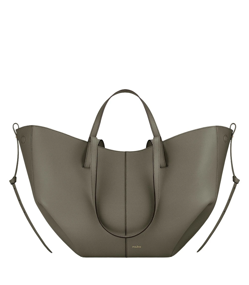 Green-Cyme-in-Smoky-Green-collection-coveti21108_nobg Polène Cyme in Smoky Green Cyme in Smoky Green - Totes & Top-Handle Bags - Parisian Luxury Leather Bag at Coveti